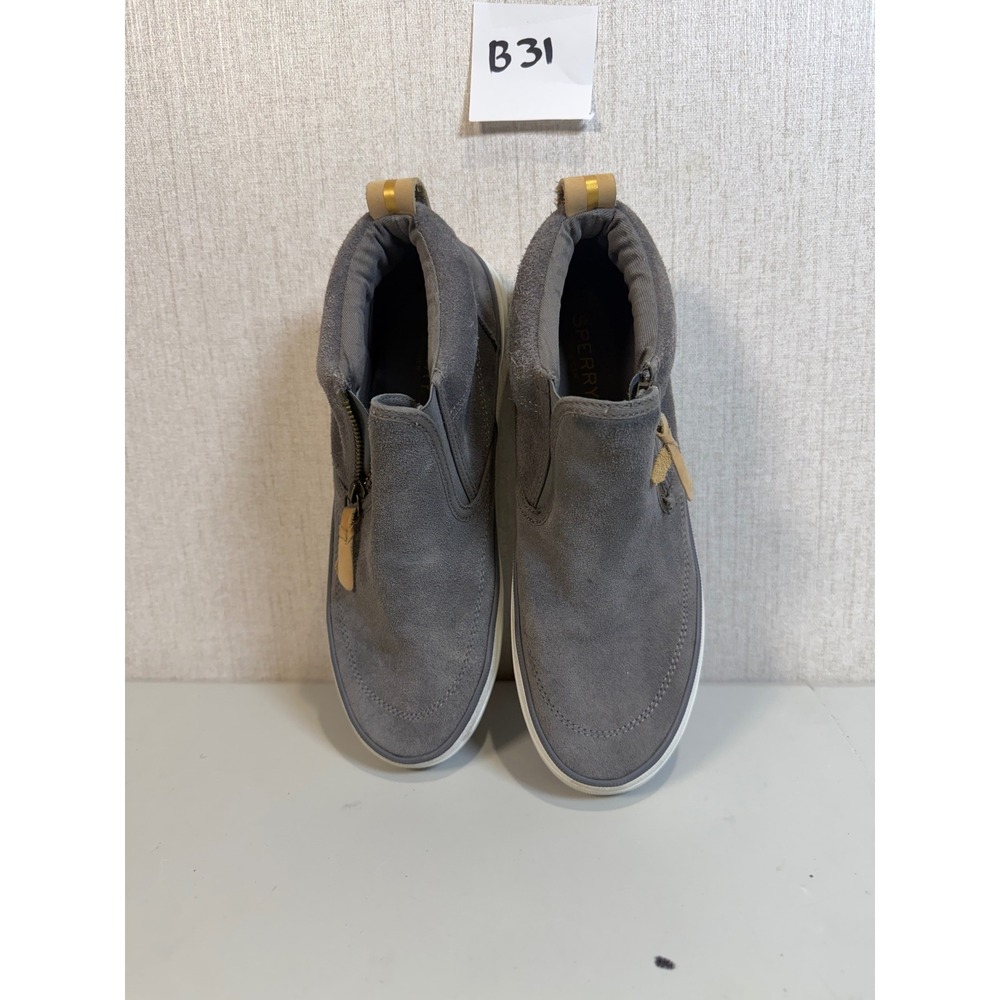 Sperry Topsider Zip Up Sneaker Womans Size 8 Grey‎